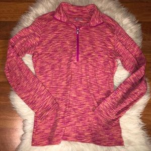 pink columbia 1/4 zip up jacket / columbia long sleeve